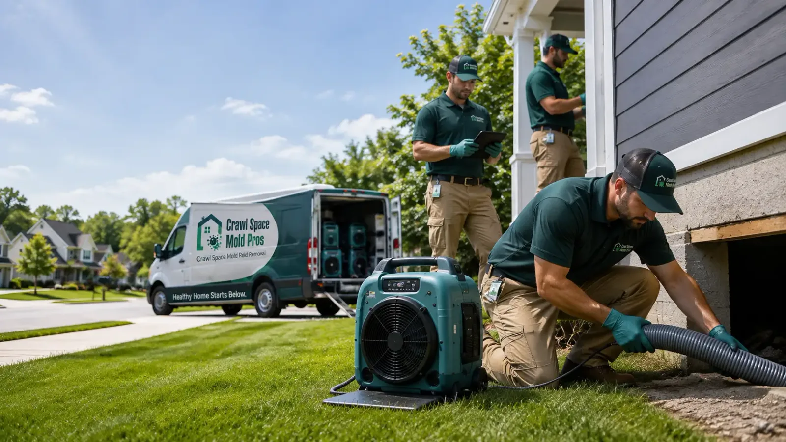 Crawl Space Mold Removal in Larkspur, CO